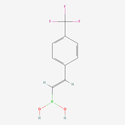 trans-2-[4-(Trifluoromethyl)phenyl]vinylboronic acid Chemical Structure