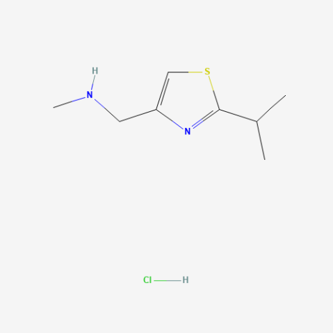 1-(2-Isopropylthiazol-4-yl)-N-methylmethanamine hydrochloride Chemical Structure