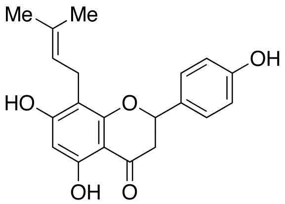 8-Isopentenylnaringenin 化学構造