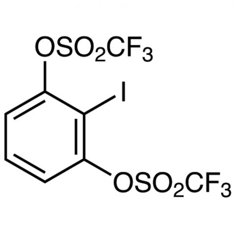 2-Iodo-1,3-phenylene Bis(trifluoromethanesulfonate) Chemical Structure