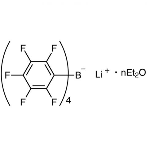 Lithium Tetrakis(pentafluorophenyl)borate - Ethyl Ether Complex Chemische Struktur