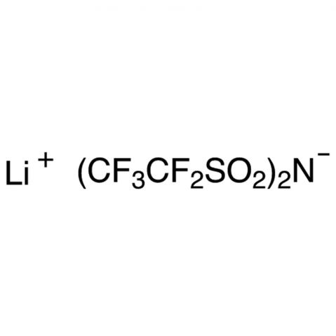 Lithium Bis(pentafluoroethanesulfonyl)imide Chemical Structure