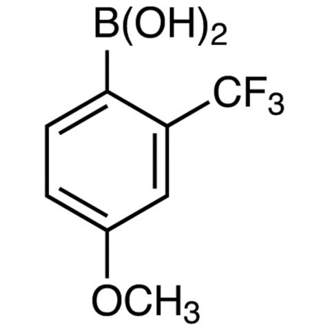 4-Methoxy-2-(trifluoromethyl)phenylboronic acid Chemische Struktur