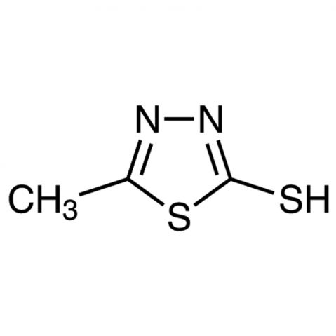 2-Mercapto-5-methyl-1,3,4-thiadiazole Chemische Struktur