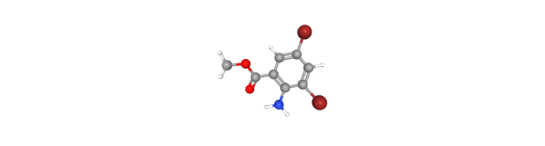 Methyl 2-amino-3,5-dibromobenzoate 化学構造