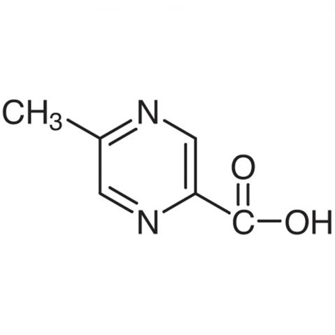 5-Methyl-2-pyrazinecarboxylic acid Chemische Struktur