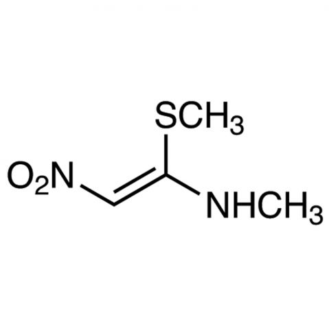 N-Methyl-1-(methylthio)-2-nitroethylen-1-amine 化学構造