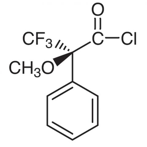 (S)-(+)-α-Methoxy-α-trifluoromethylphenylacetyl chloride Chemical Structure