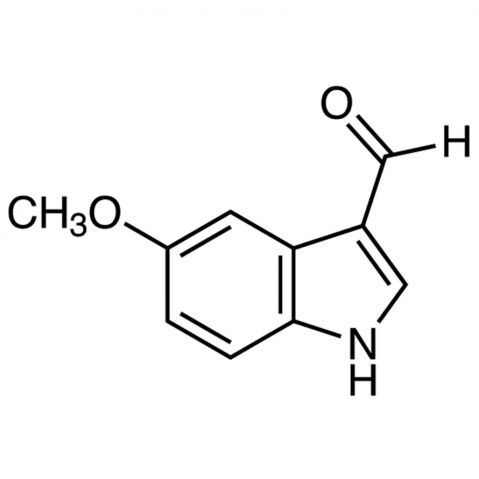 5-Methoxyindole-3-carboxaldehyde 化学構造