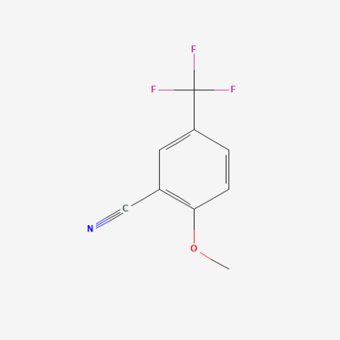 2-Methoxy-5-(trifluoromethyl)benzonitrile التركيب الكيميائي