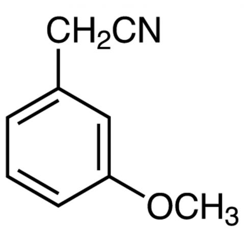 3-Methoxyphenylacetonitrile 化学構造