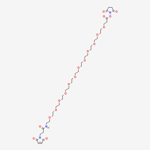 α-MaleiMidopropionyl-ω-succiniMidyl-12(ethylene glycol) Chemical Structure