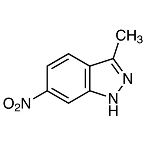 3-Methyl-6-nitroindazole 化学構造