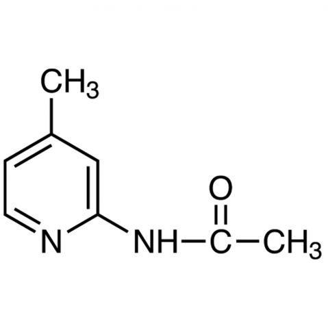 2-Acetamido-4-methylpyridine 化学構造