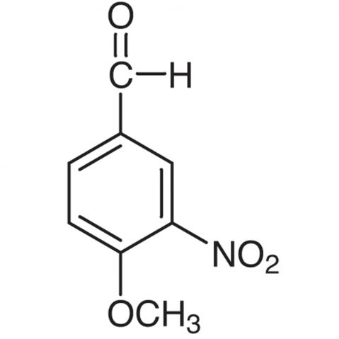 4-Methoxy-3-nitrobenzaldehyde التركيب الكيميائي