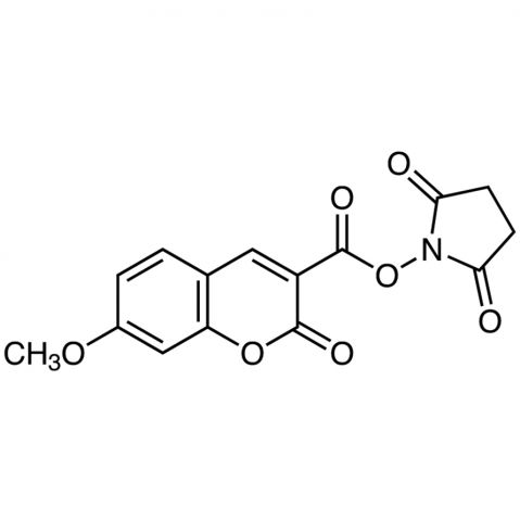 7-Methoxycoumarin-3-carboxylic acid N-succinimidyl ester Chemical Structure