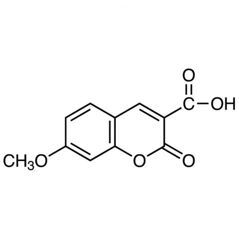 7-Methoxycoumarin-3-carboxylic acid 化学構造