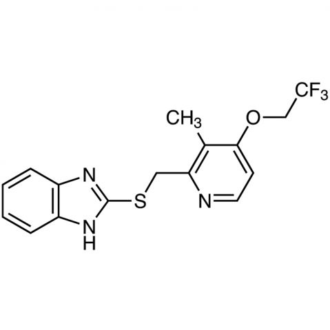 2-[3-Methyl-4-(2,2,2-trifluoroethoxy)-2-pyridylmethylthio]-1H-benzimidazole Chemical Structure