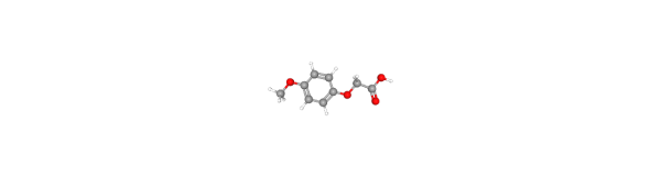 p-Methoxyphenoxyacetic acid التركيب الكيميائي