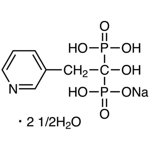 Monosodium Risedronate Hemipentahydrate 化学構造