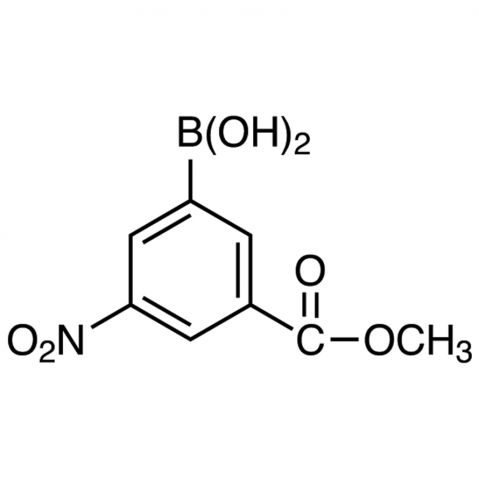 3-Methoxycarbonyl-5-nitrobenzeneboronic acid 化学構造