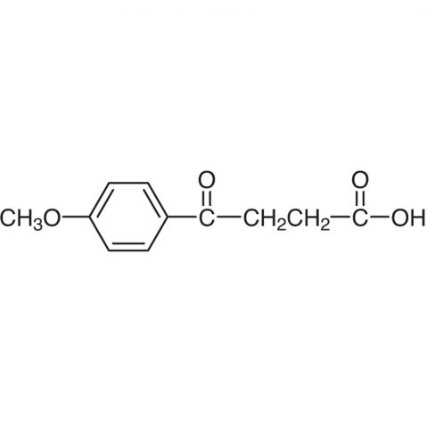 3-(4-Methoxybenzoyl)propionic acid 化学構造