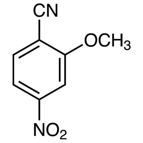 2-Methoxy-4-nitrobenzonitrile 化学構造