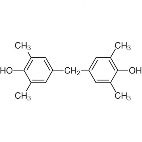 4,4'-Methylenebis(2,6-dimethylphenol) 化学構造