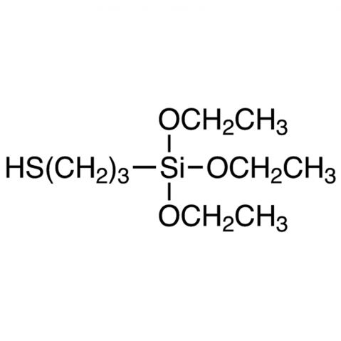 (3-Mercaptopropyl)triethoxysilane 化学構造