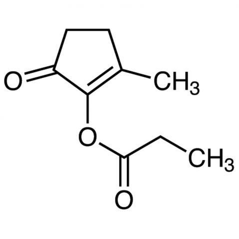 2-Methyl-5-oxo-1-cyclopentenyl Propionate Chemical Structure