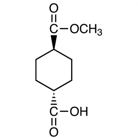 Monomethyl trans-1,4-Cyclohexanedicarboxylate 化学構造