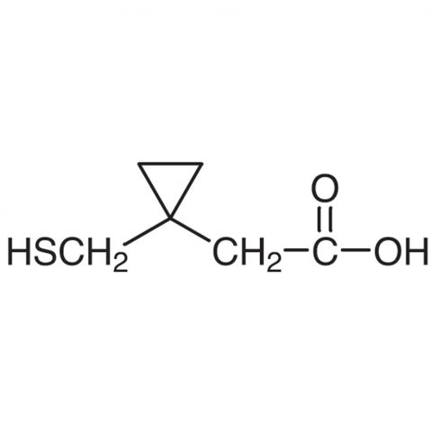 1-(Mercaptomethyl)cyclopropaneacetic Acid Chemical Structure