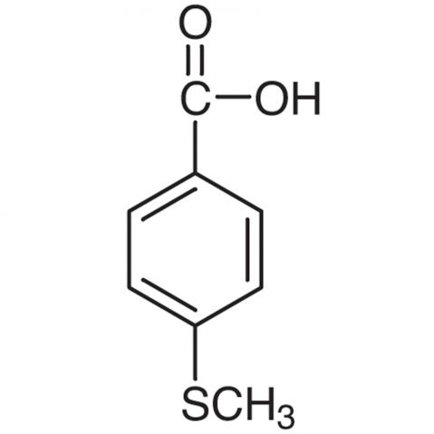 4-(Methylthio)benzoic Acid 化学構造