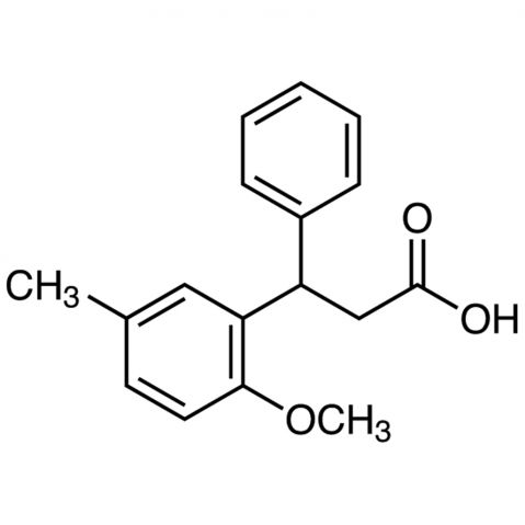 3-(2-Methoxy-5-methylphenyl)-3-phenylpropionic Acid التركيب الكيميائي