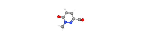 1-Methyl-6-oxo-1,6-dihydropyridazine-3-carboxylic acid 化学構造