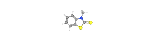 3-Methylbenzothiazole-2-thione Chemical Structure