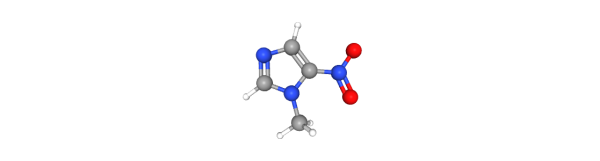 1-Methyl-5-nitroimidazole Chemische Struktur