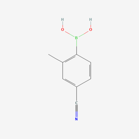 2-Methyl-4-cyanophenylboronic acid(contains varying amounts of Anhydride) Chemical Structure