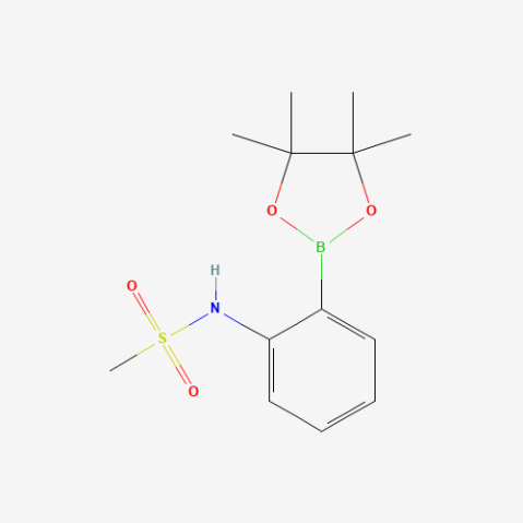 2-(Methanesulfonylamino)phenylboronic acid pinacol ester 化学構造