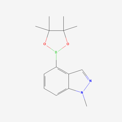 1-methyl-4-(tetramethyl-1,3,2-dioxaborolan-2-yl)-1H-indazole Chemische Struktur