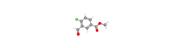 Methyl 4-fluoro-3-formylbenzoate 化学構造