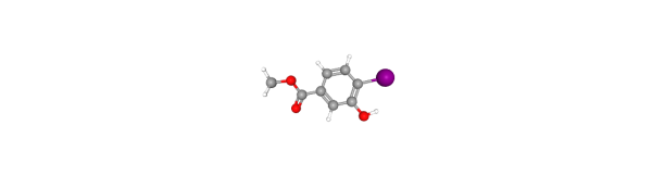 3-Hydroxy-4-iodobenzoic acid methyl ester Chemische Struktur