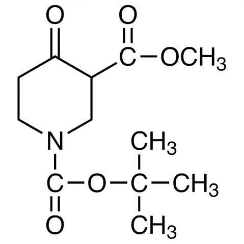 Methyl 1-BOC-4-oxopiperidine-3-carboxylate التركيب الكيميائي