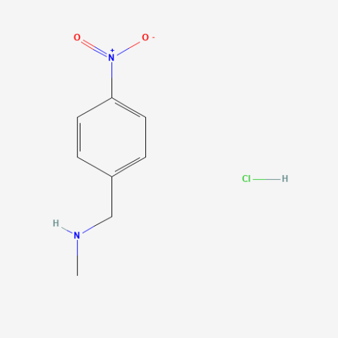 N-Methyl-1-(4-nitrophenyl)methanamine 化学構造