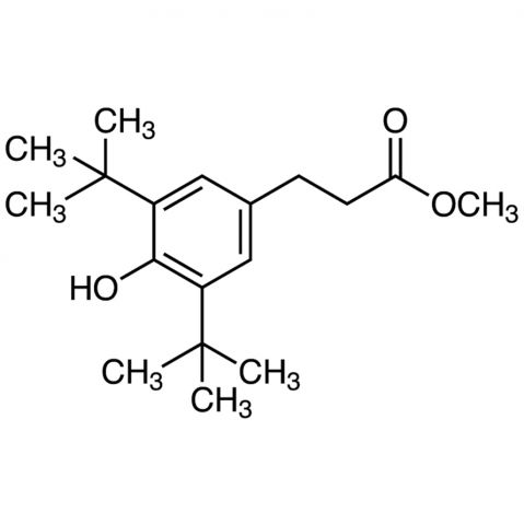 Methyl 3-(3,5-di-tert-butyl-4-hydroxyphenyl)propionate 化学構造