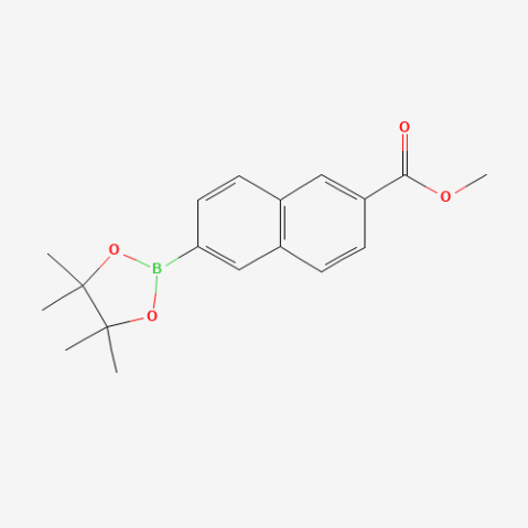 6-(Methoxycarbonyl)naphthalene-2-boronic acid pinacol ester Chemical Structure