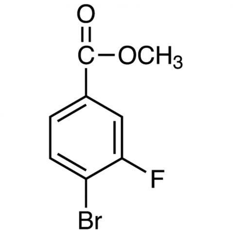 Methyl 4-bromo-3-fluorobenzoate التركيب الكيميائي