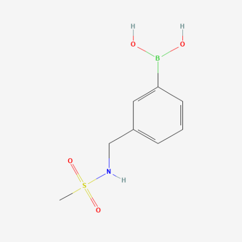 (3-Methanesulfonylaminomethyl)phenylboronic acid Chemical Structure