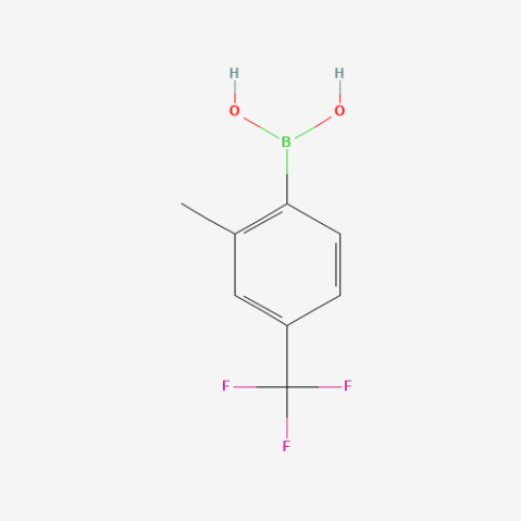 2-Methyl-4-trifluoromethylphenylboronic acid Chemical Structure