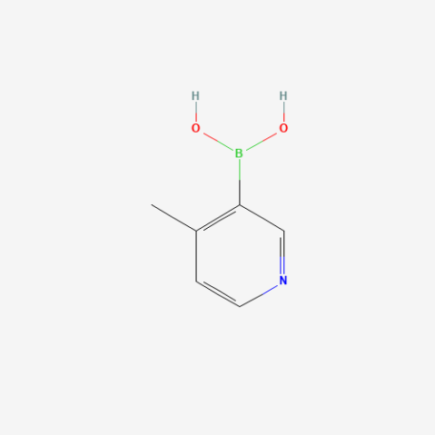 4-Methylpyridine-3-boronic acid 化学構造